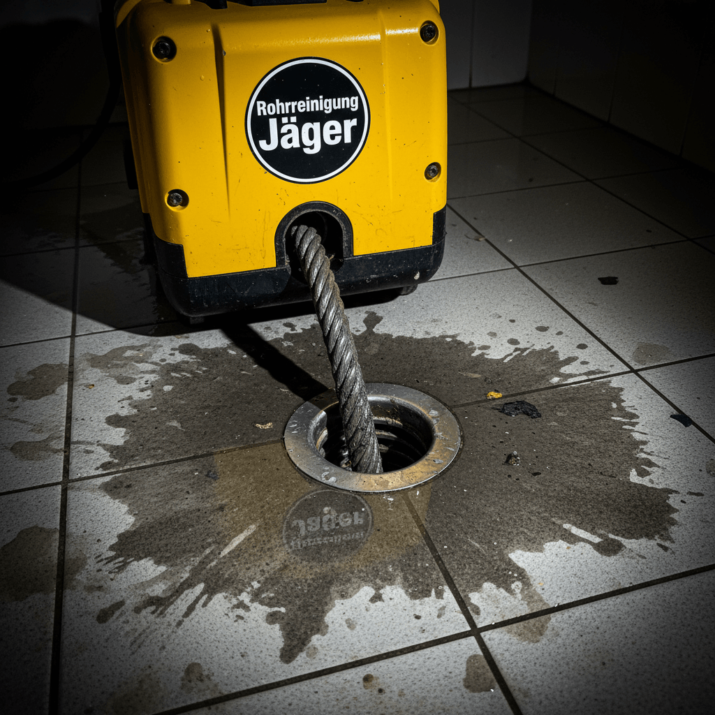 Spezialwerkzeug für Rohrverstopfung Notdienst im Einsatz durch Fachmann